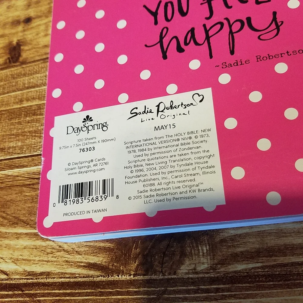 Dayspring Sadie Robertson Huff Pink Notebook Tab Dividers Set Live Original LO